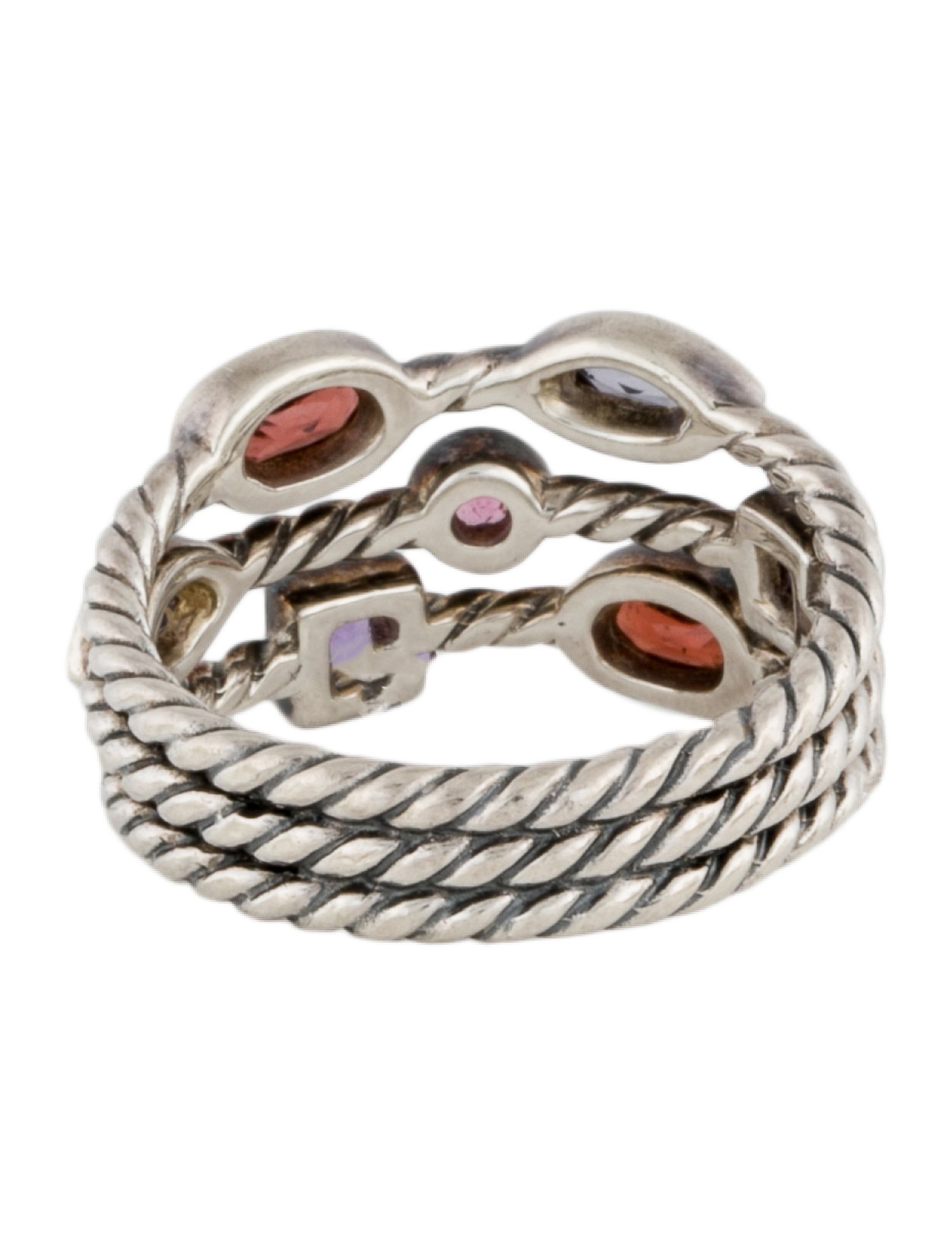 David Yurman Multi-Stone Confetti 3-Row Band